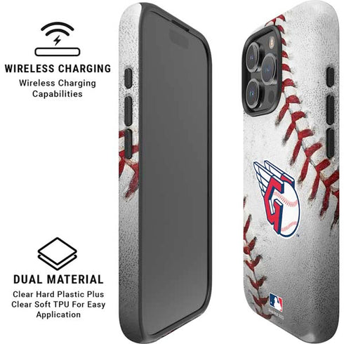 MLB Cleveland Guardians Game Ball iPhone 16 Pro Magsafe Impact Case